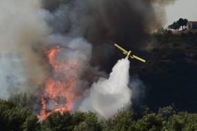 Φωτιά στην Αττική: Ανεξέλεγκτο το πύρινο μέτωπο