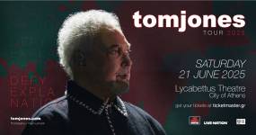 Ο SIR TOM JONES για πρώτη φορά ζωντανά στην Αθήνα! Σάββατο 21 Ιουνίου, Δημοτικό Θέατρο Λυκαβηττού